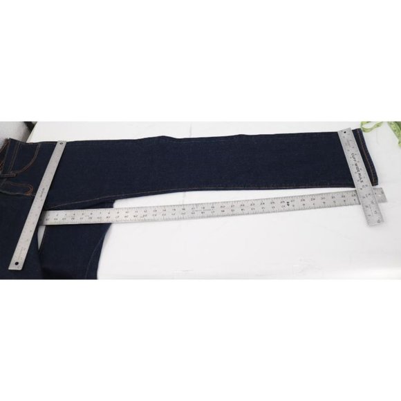 NWT Stronghold Jeans Mens 31 L36 Selvedge Denim Straight Leg Stretch Blue Rinsed - Picture 9 of 12